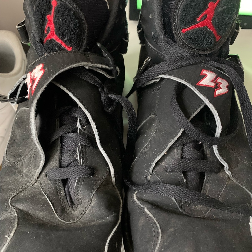 Black air jordan sneakers